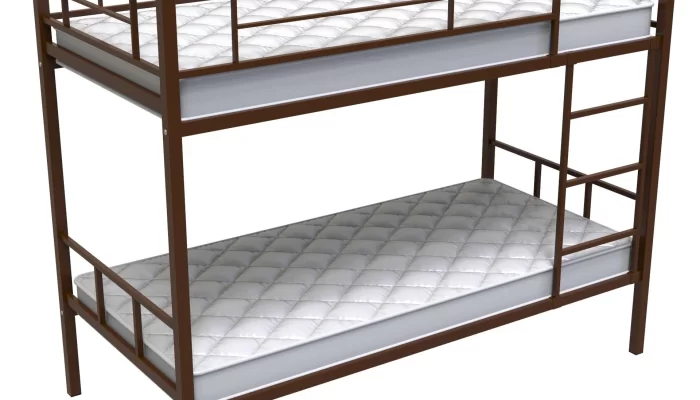 Металлическая двух ярусная кровать