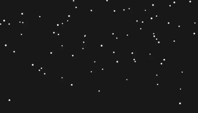 Снегопад с использованием Canvas