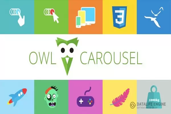 Owl Carousel адаптивный слайдер  для сайта на DLE