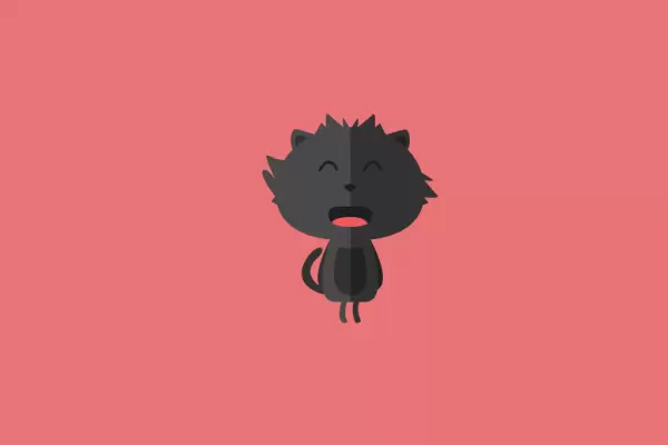 Плачущий котёнок на html, svg и css