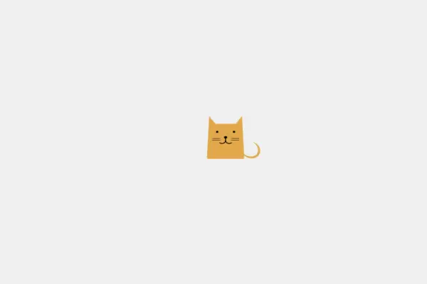 Анимированный котик на html и css