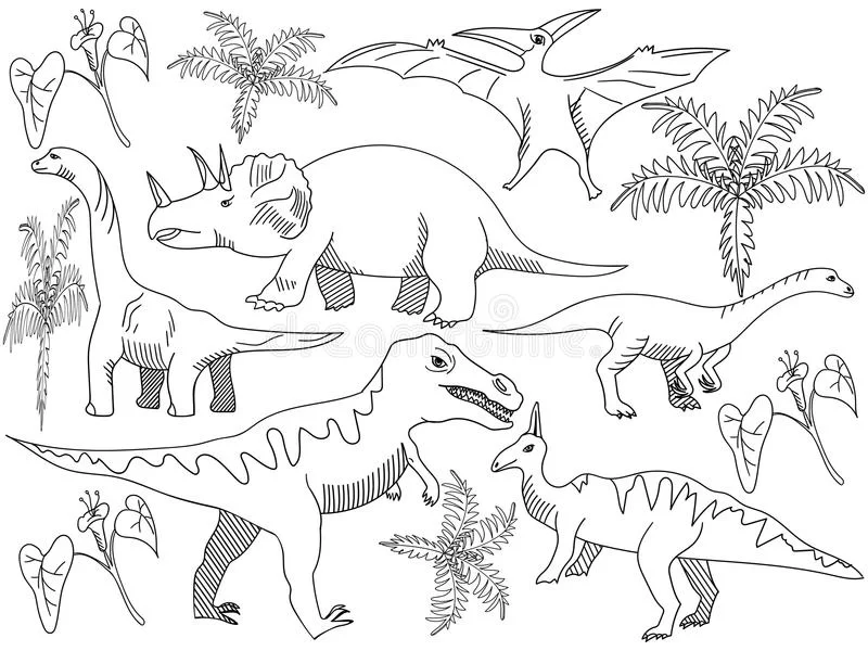 Раскраски динозавров - Тираннозавр Рекс