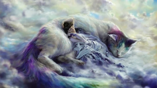 Сонник.  К чему снится кошка с котятами