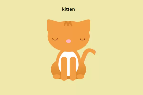 Котёнок на чистом CSS