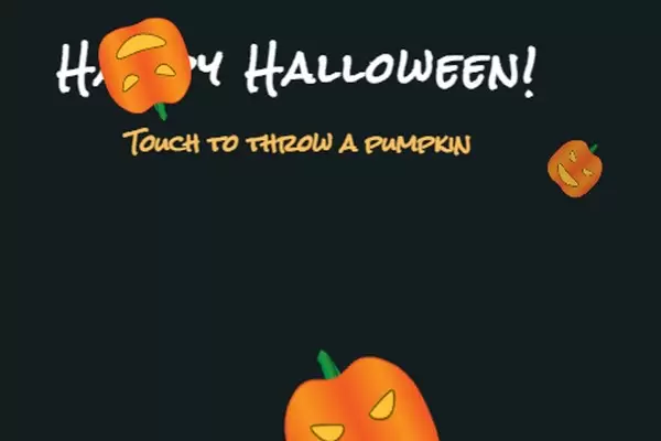 Игра Тыквенный бросок для сайта на Хеллоуин