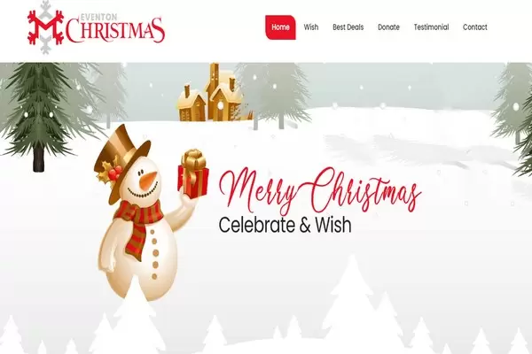 Адаптивный лендинг новогодней тематики Christmas