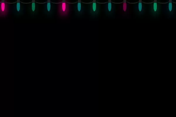 Рождественские Гирлянды На Чистом CSS