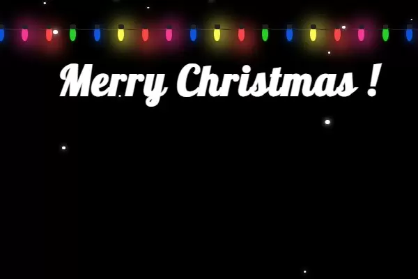 Рождественские анимированные гирлянды на CSS для сайта