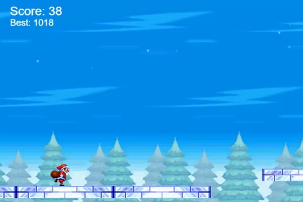 Санта в бегах! Простая игра на JS для сайта