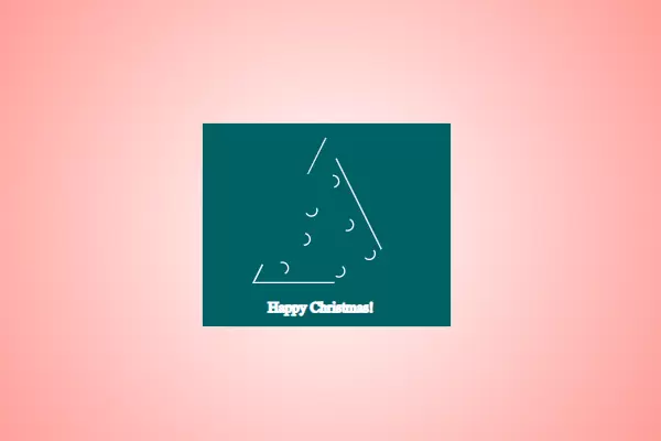 Абстрактная елка на CSS для сайта