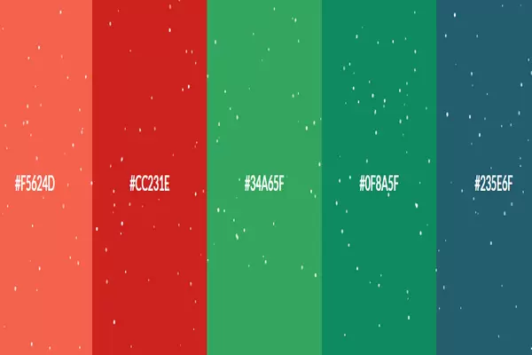 Рождественские цвета для сайта