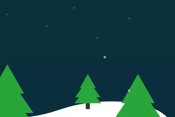 Снежинки для сайта на чистом CSS