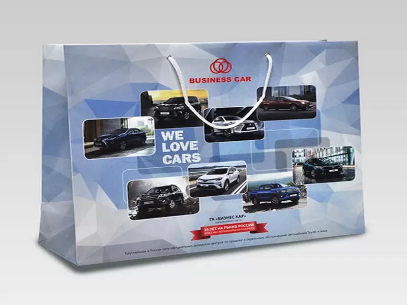 Печать пакетов из дизайнерской бумаги